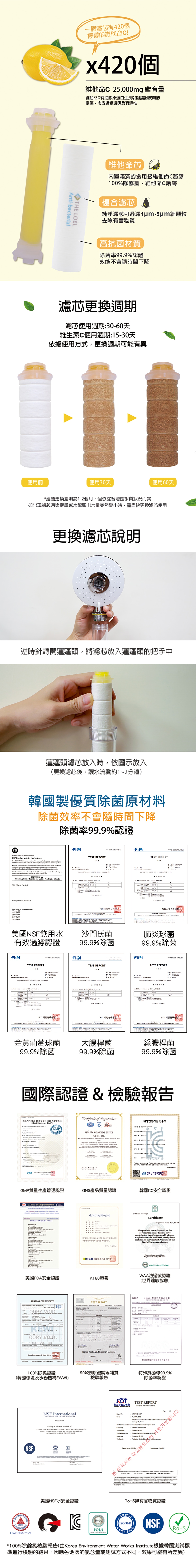 The LOEL TLV-AF3 3pcs Vita Antibacterial Filter Cartridge for TLV50,TLV100Plus & TLV200